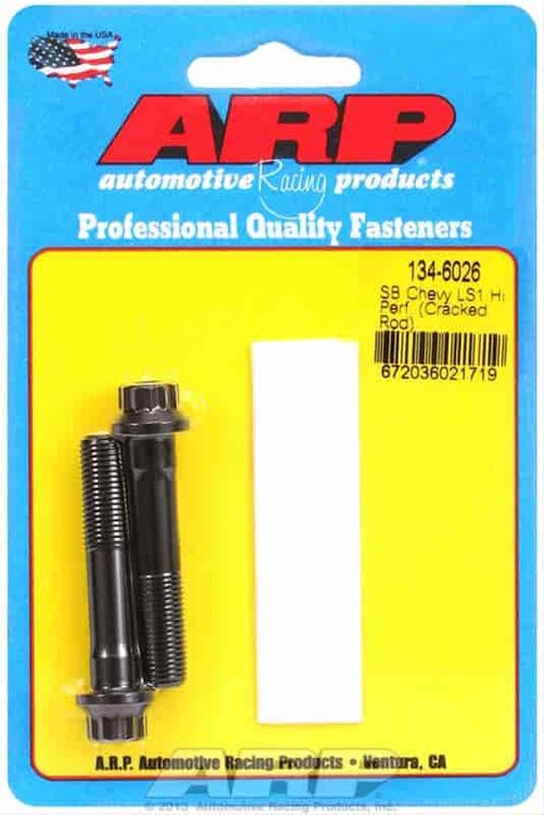 Standard High-Performance Connecting Rod Bolts SB Chevy LS 1 "Cracked Cap Design"