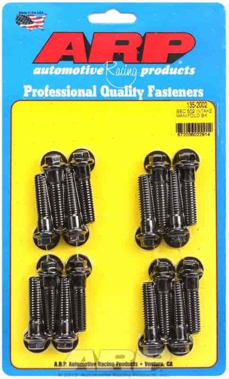 Intake Manifold Bolt Kit Big Block Chevy 502, U.H.L. 1.500"