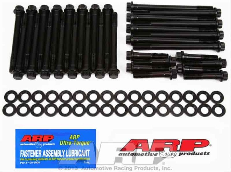 High Performance Head Bolt Kit Big Block Chevy Late Bowtie Aluminum, World Prod. Merlin, Iron Dart, Pro-1 and Pro Top Line Heads