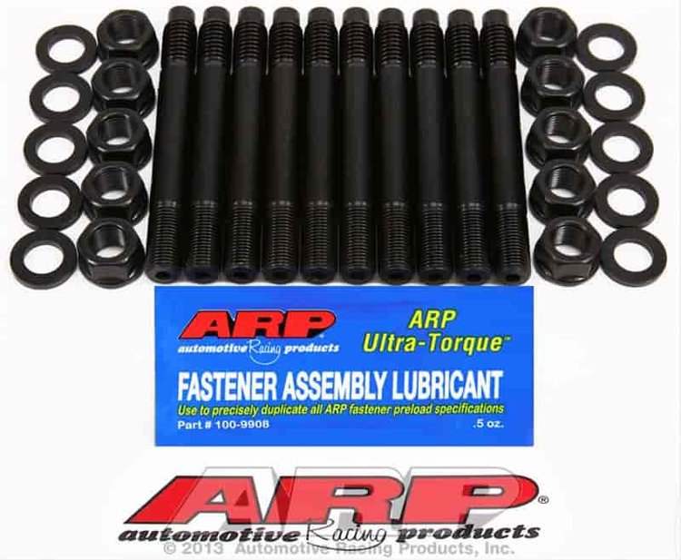 Main Stud Kit with Hex Nuts Big Block Chevy, 2-Bolt Main, no Windage Tray