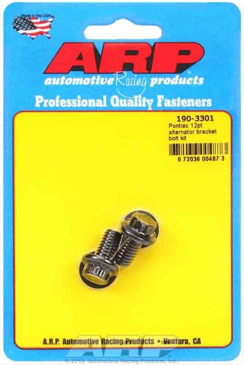 Pontiac 12pt alternator bracket bolt kit