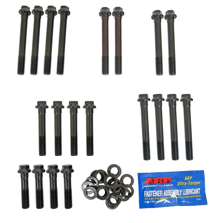 High Performance Head Bolt Kit Pontiac 350-400-428-455 ci with Edelbrock D-Port Heads