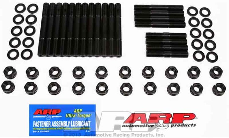 Head Studs with Hex Nuts 1967 & Later Pontiac 350/400/428/455 with D Port Heads