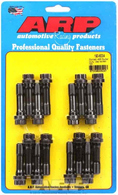 Standard High-Performance Connecting Rod Bolts Pontiac 455 Super Duty (Cap Screw Type)