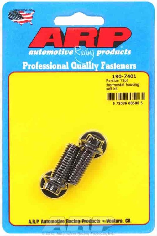 Pontiac 12pt thermostat housing bolt kit