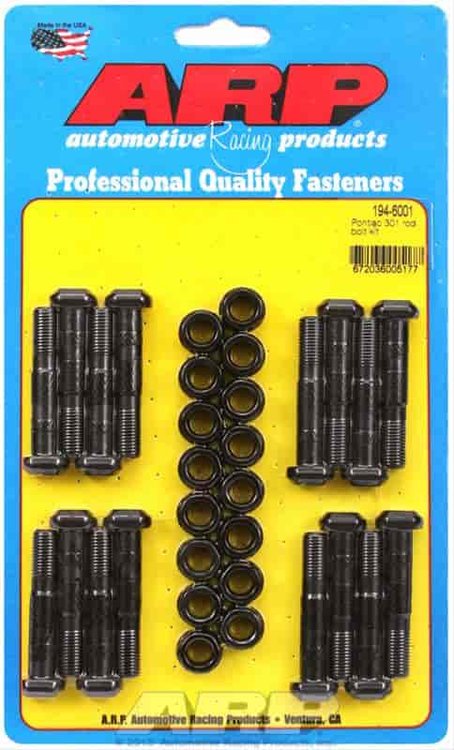 Standard High-Performance Connecting Rod Bolts Pontiac 301