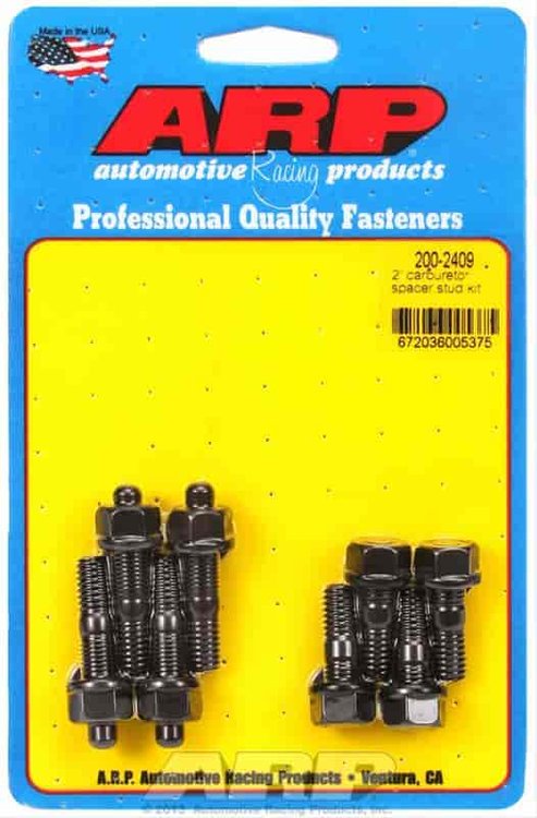 Carb Stud Kit 2" Moroso Spacer, 5/16" x 1.250" & 1.700" O.A.L.