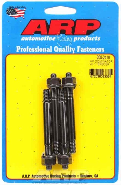 Moroso 64927 dual return spring w/1 spacer plate carb stud