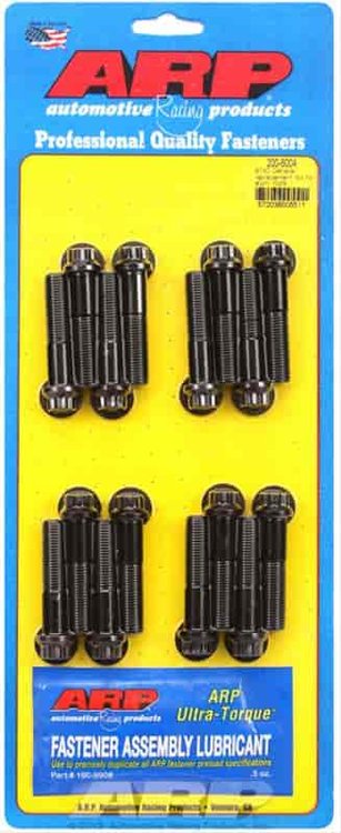 Connecting Rod Bolts General Replacement, Aluminum Rods, w/ Washers, Under Cut