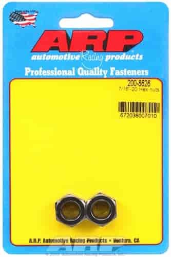 Black Oxide Hex Nut 7/16"-20