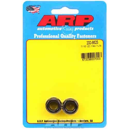 Black Oxide Hex Nuts 7/16"-20