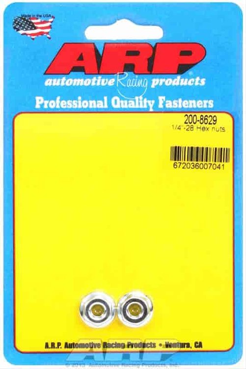 Hex Serrated Flange Nuts 1/4-28"