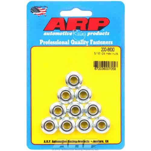 Hex Serrated Flange Nuts 5/16-24"