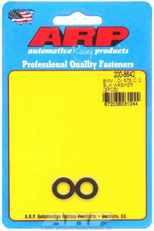 Washer - Black Oxide w/o Chamfer I.D. - 8mm Inside Diameter