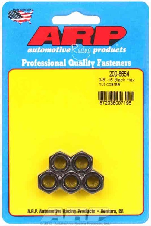 Black Oxide Hex 3/8"-16