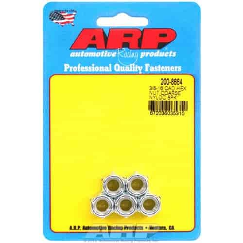 Cad Plated Nyloc Hex 3/8"-16