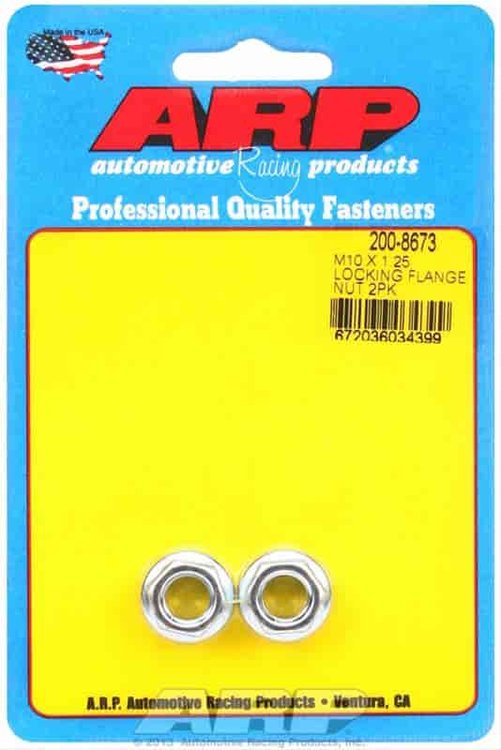 Hex Serrated Flange Nuts 10mm x 1.25