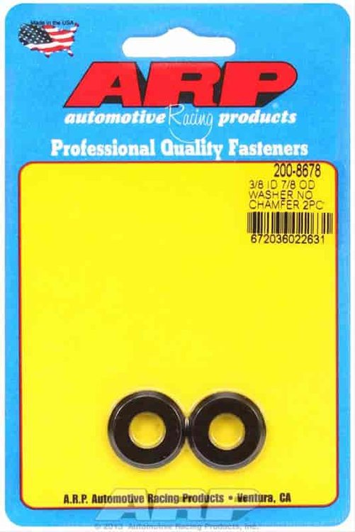 Washer - w/o I.D. Chamfer, Radiused O.D. 3/8" Inside Diameter