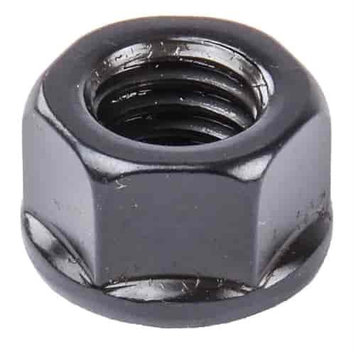 Black Oxide Hex Nut 3/8"-16 Flanged