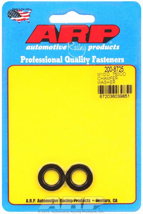200-8725 Metric Washer Kit w/ Chamfer, M10 x .750 x 3.0 mm