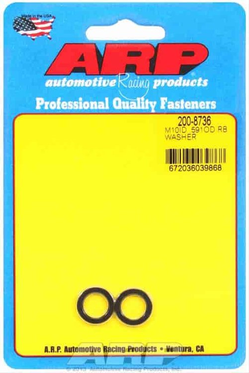 M10 ID .591 OD black washers