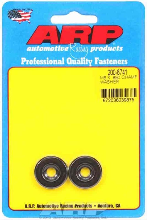 M6 ID .890 OD black washers