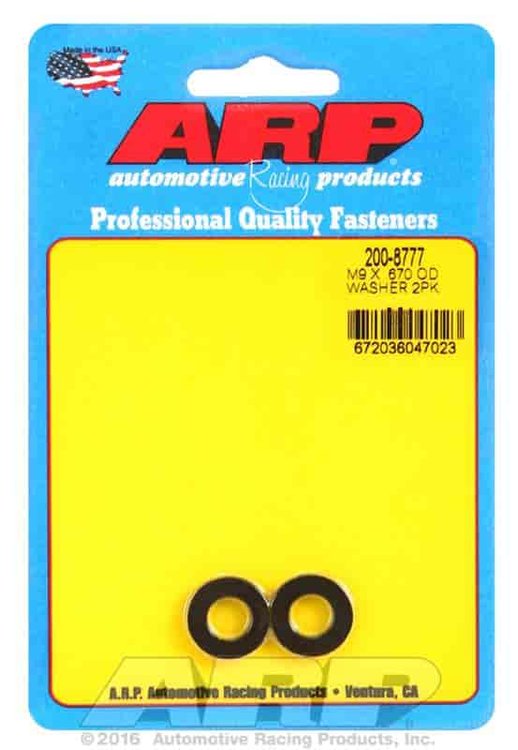M9 ID .670 OD chamfer black washers