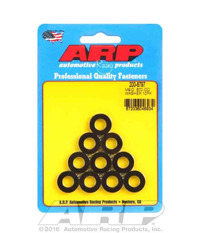 M9 ID .670 OD chamfer black washers