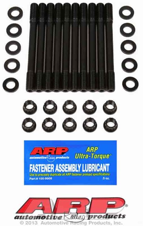 Head Studs w/12-Point Nuts (U/Cut Studs) for Nissan/Datsun 1.6L (CA16DE/DET) & 1.8L (CA18DE/DET)