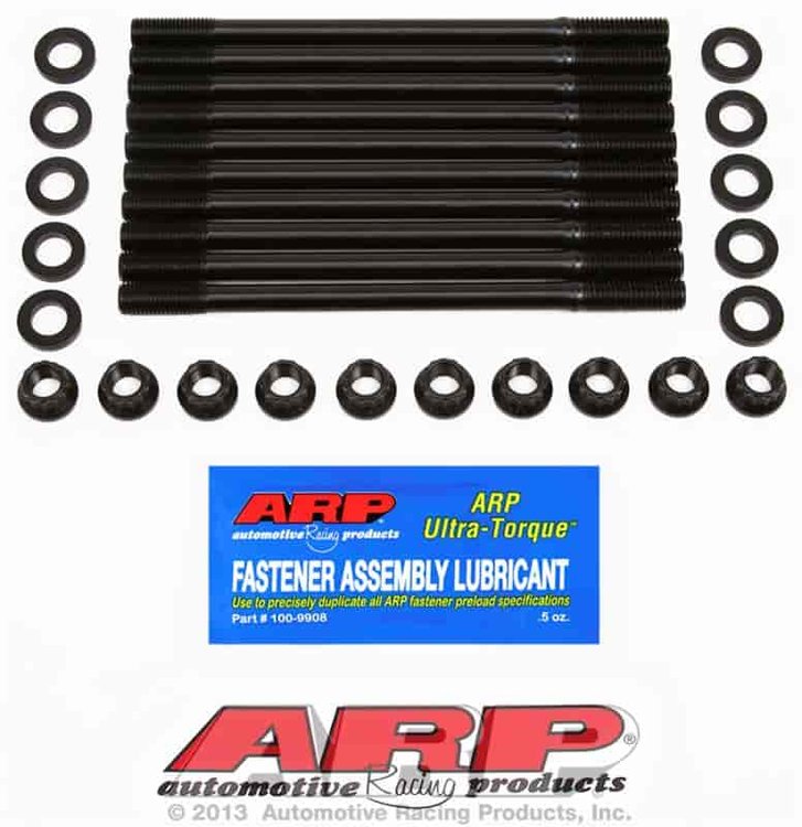 Head Studs w/12-Point Nuts (U/Cut Studs) Toyota 1.8L (1ZZFE) DOHC ARP2000