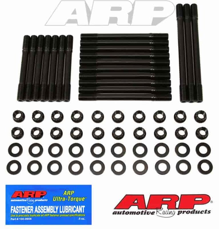 Head Studs w/12-Point Nuts (U/Cut Studs) Volkswagen 2.8L & 2.9L (VR6) 12 Valve