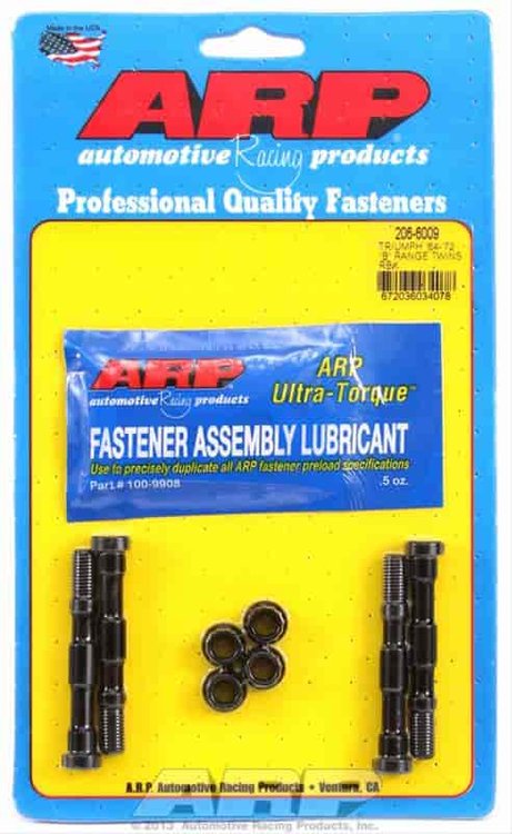 Standard High-Performance Connecting Rod Bolts BMC/Triumph/Rover 1956-72 Bonneville 650cc Motorcycle