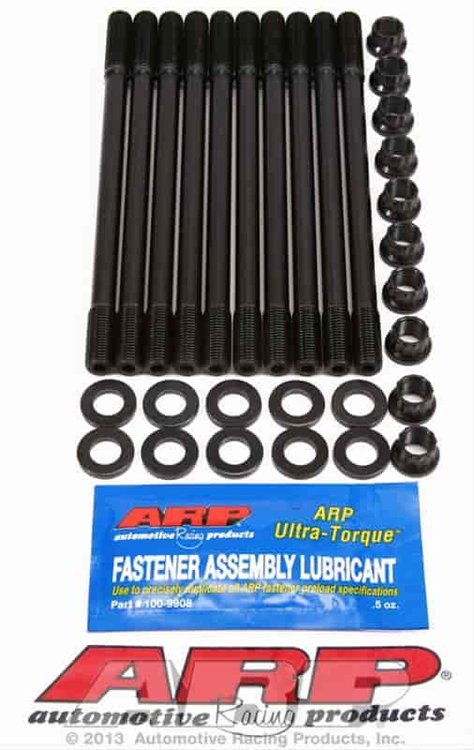 Head Studs w/12-Point Nuts (U/Cut Studs) Honda/Acura B20B, w/B16A Head