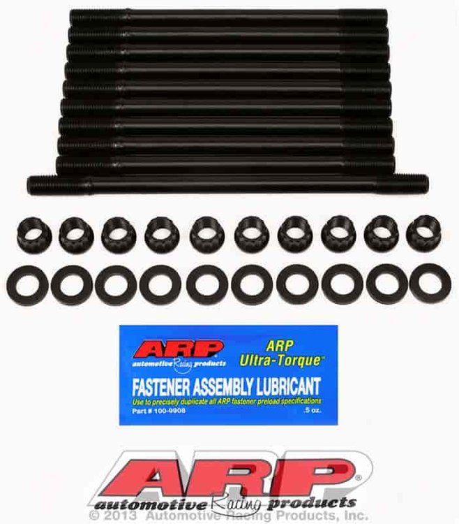 Head Studs w/12-Point Nuts (U/Cut Studs) Honda/Acura H23A