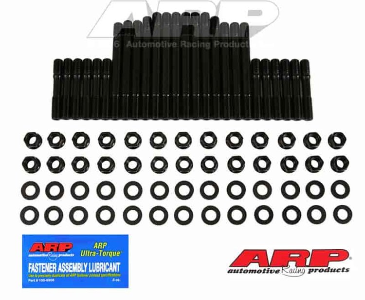 Head Studs w/Hex Nuts (U/Cut) Chevy 4.3L 90° V6 with Oldsmobile 14° Heads