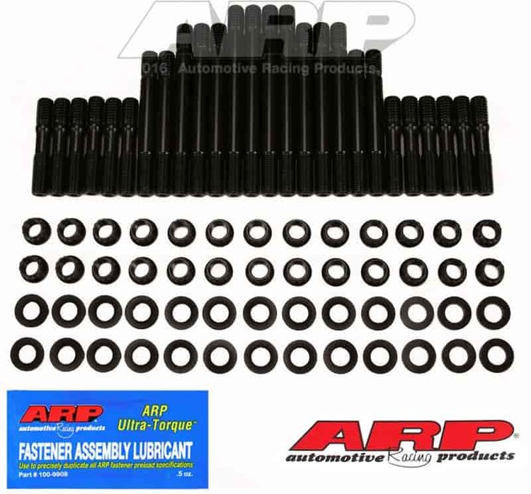 Head Studs w/12-Point Nuts (U/Cut Studs) Chevy 4.3L 90° V6 with Pontiac Raised Runner