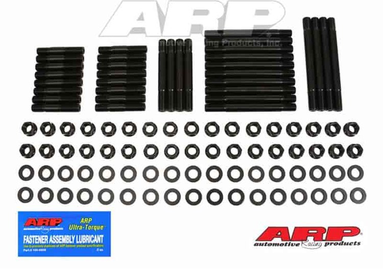 Head Studs with Hex Nuts Small Block Chevy Brodix-Pontiac Raised Port