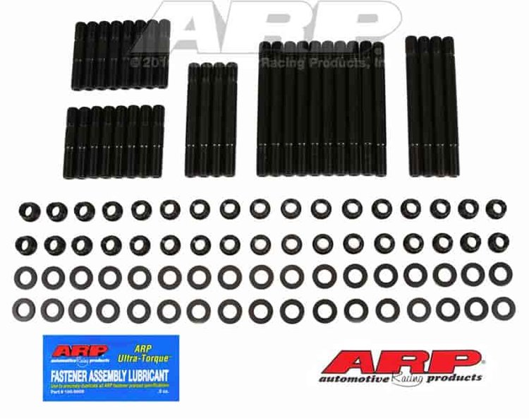Head Studs w/12-Point Nuts Small Block Chevy Brodix-Pontiac Standard Port