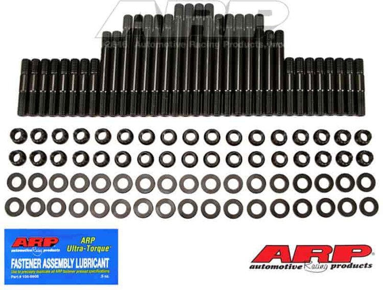 Head Studs w/12-Point Nuts Small Block Chevy Brodix-Pontiac Raised Port