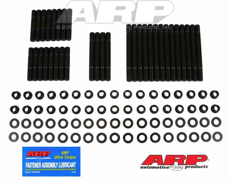Head Studs w/12-Point Nuts Small Block Chevy with Dart II, Brodix Track 1