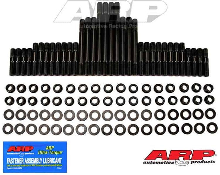 Head Studs w/12-Point Nuts Small Block Chevy Brodix Canted Valve