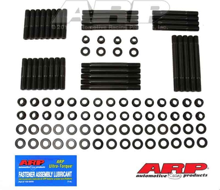 Head Studs w/12-Point Nuts Small Block Chevy Pro Action 23° Heads