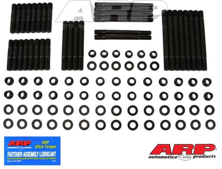 Head Studs w/12-Point Nuts Small Block Chevy Pro Action 14° Heads