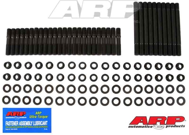 Head Studs w/12-Point Nuts (U/Cut Studs) Small Block Chevy, Dart, Buick