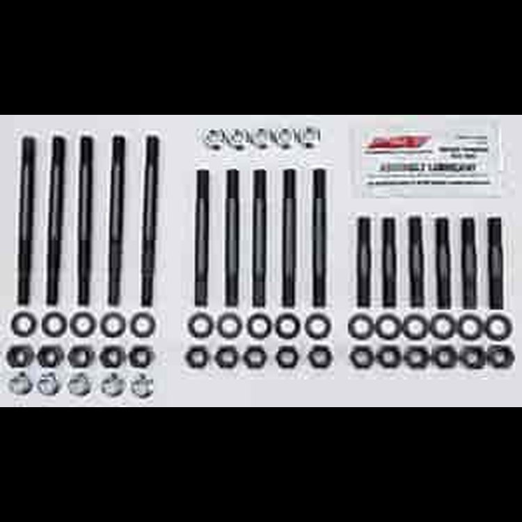 Main Stud Kit with Hex Nuts Small Block Chevy Large Journal with AFtermarket Windage Tray