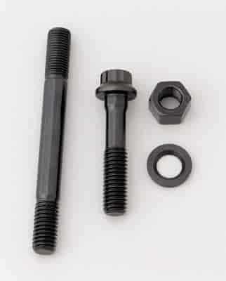Main Stud Kit with Hex Nuts Small Block Chevy Large Journal, 4-Bolt Splayed Main Caps