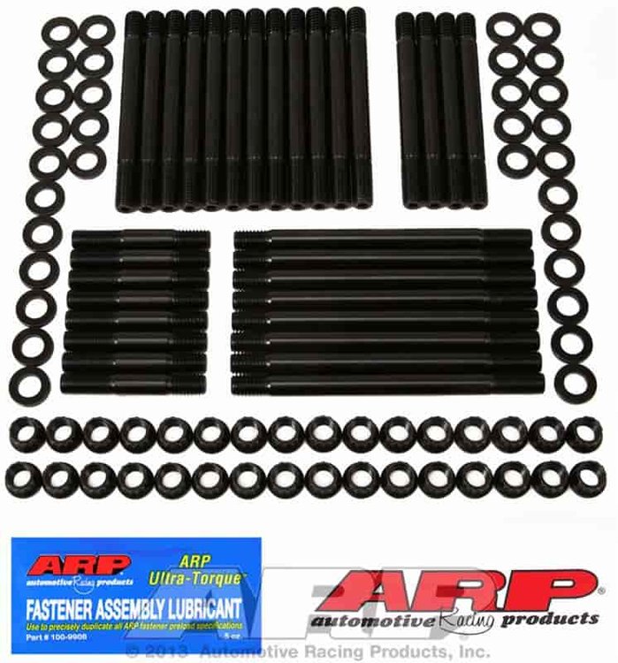 Head Studs w/12-Point Nuts Big Block Chevy 396-402-427-454 Cast Iron OEM
