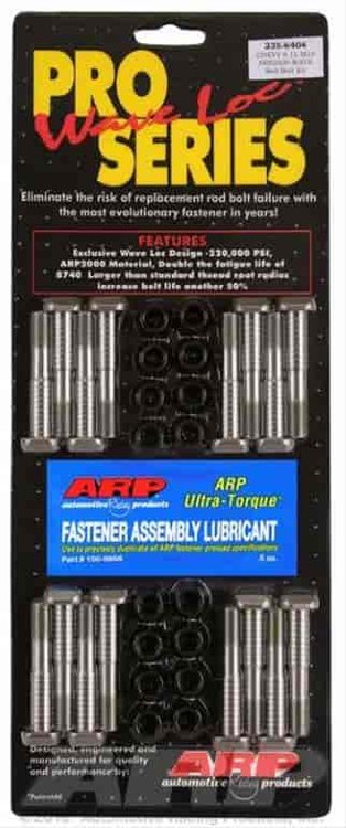 Rod Bolt Kit Big Block Chevy 8.1L, M10 w/12pt nuts