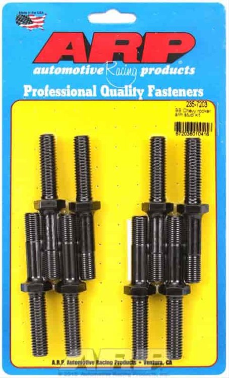 Aluminum heads, exhaust studs only, 8 pcs. B : 2.000"