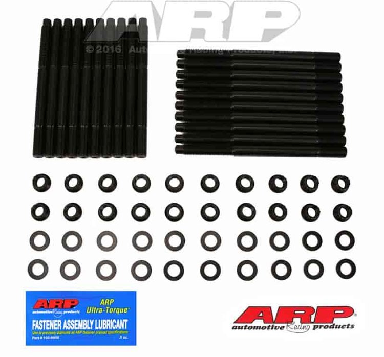 Head Studs w/12-Point Nuts Ford 351 SVO and Fontana Aluminum Blocks w/"94 or Later Yates Heads